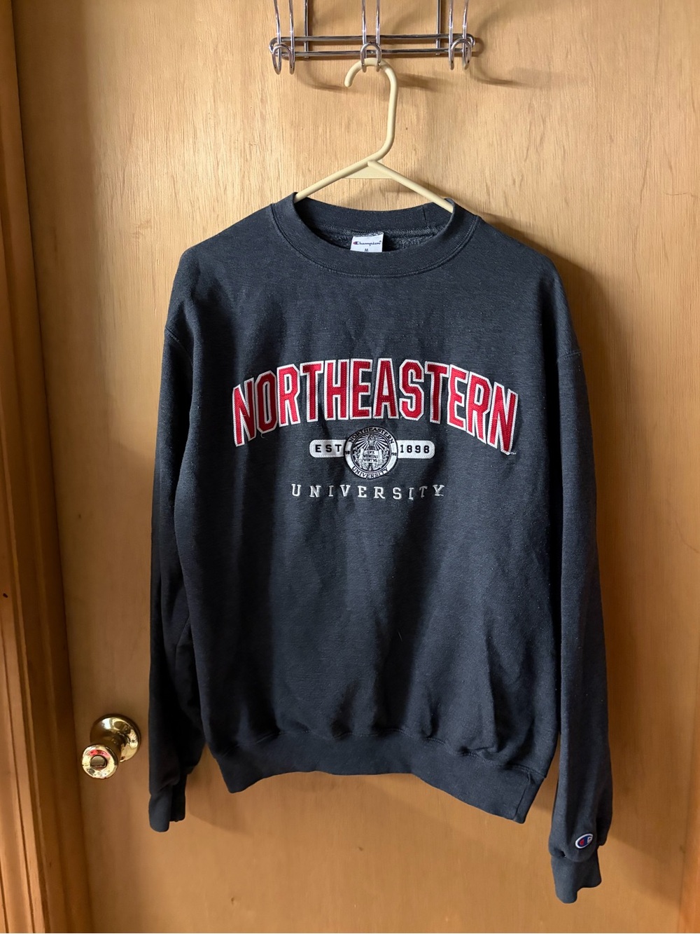 Northeastern university Boston champion crewneck sweater size medium